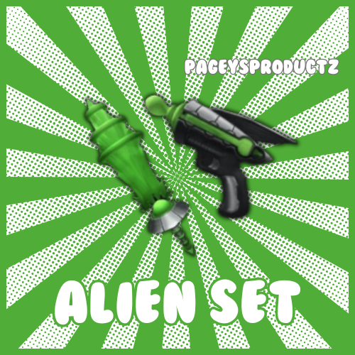 Alien Set MM2 / Murder Mystery 2 Godly Set / NEW Halloween Godly